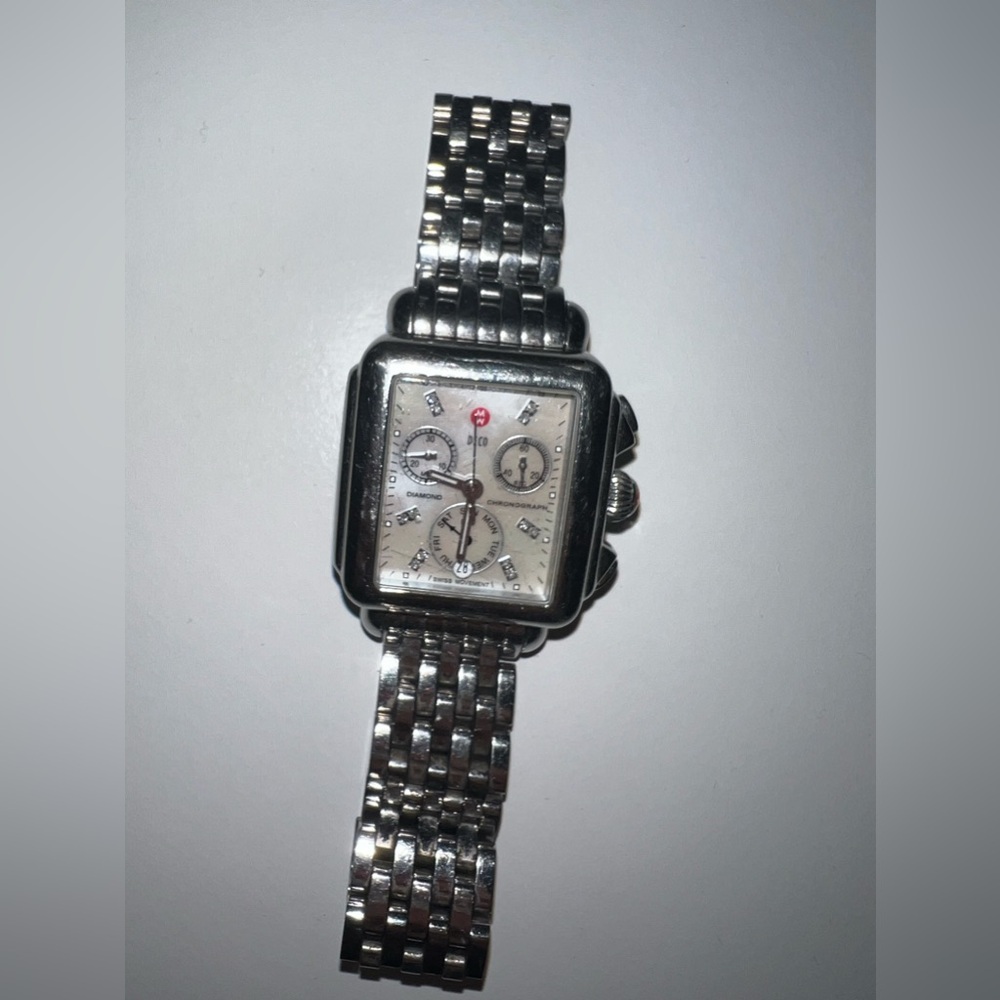 Michele Deco watch with diamonds